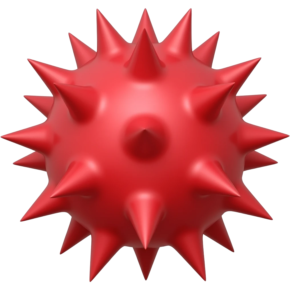 Red spike emoji