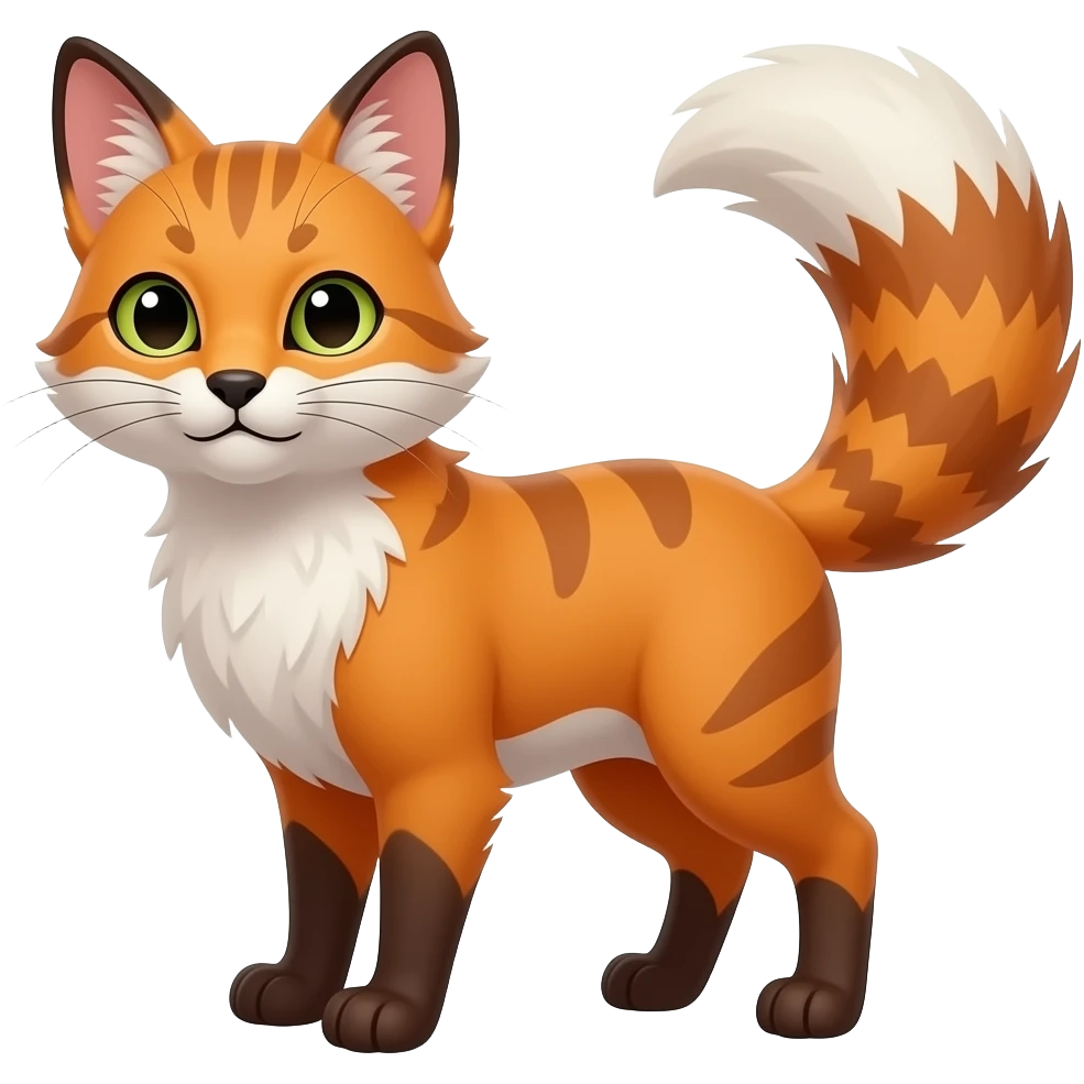 Kedi tilki karışımı emoji