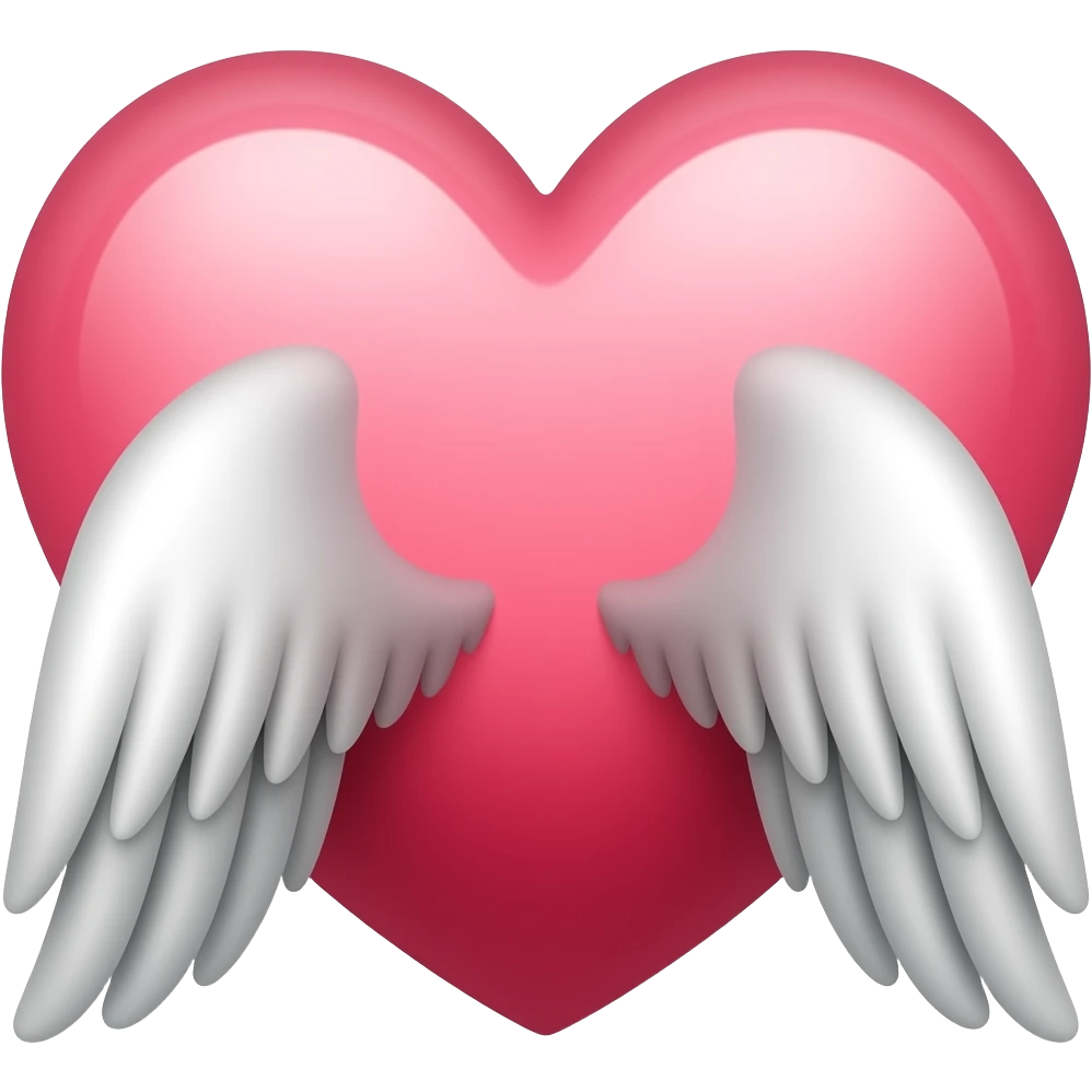 Heart wings emoji