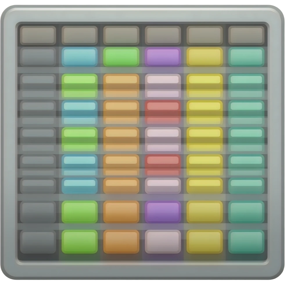 colour-coded spread sheet emoji