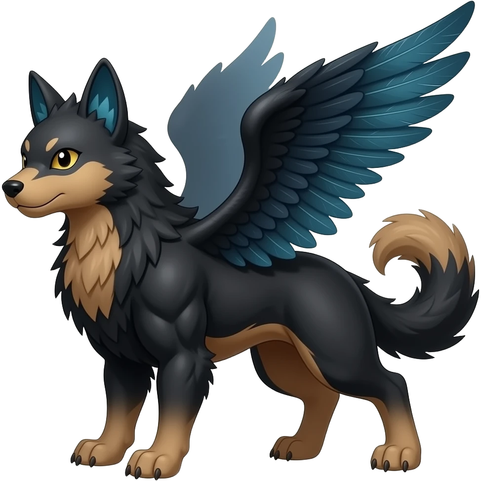 Trico-Arcanine-Terenry-Teto-Furret-fusion-hybrid-animal-creature emoji