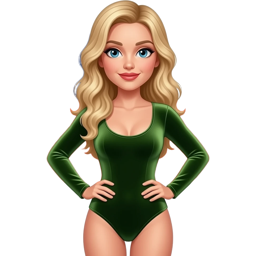 Sabrina carpenter blonde hair performing in an olive green velvet bodysuit with Chile’s flag in the background emoji