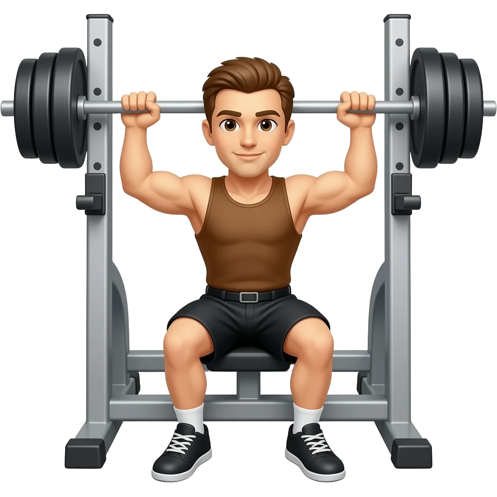 TROFEU OSCAR FAZENDO SUPINO NA ACADEMIA emoji