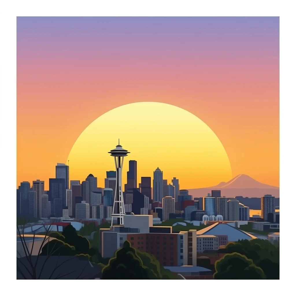 Seattle sunrise emoji