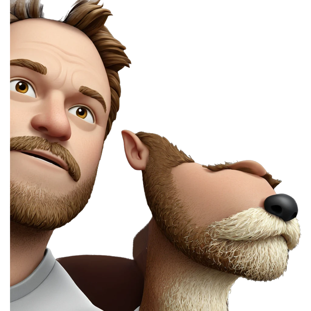 realistic portrait of bearded man emoji