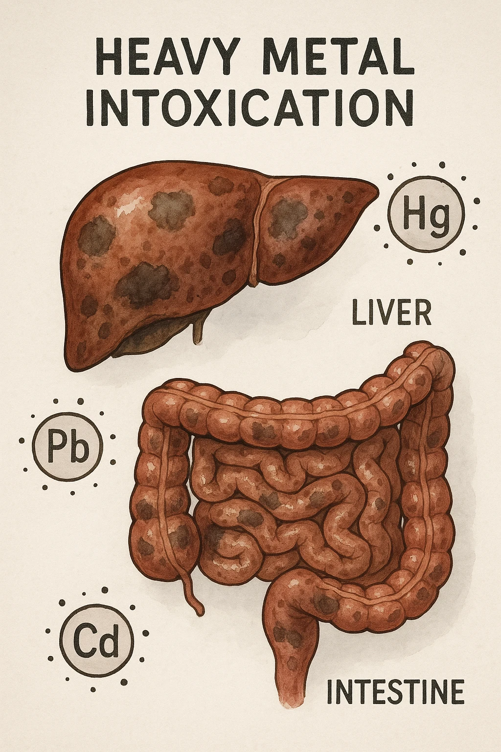 fegato e intestino intossicato da metalli pesanti emoji