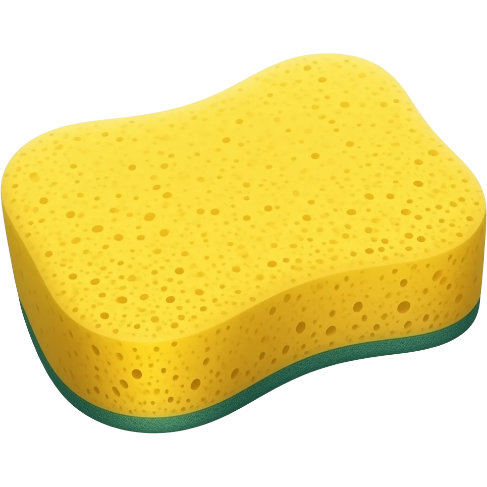 Yellow sponge rectangle sideways emoji