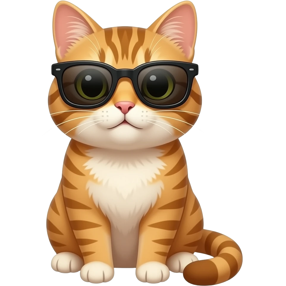 Cat wearing sunglasses emoji