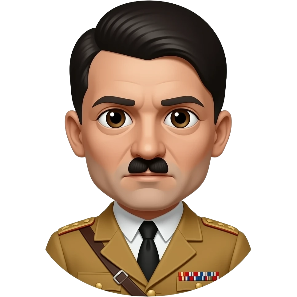 Hitler as a nigger emoji