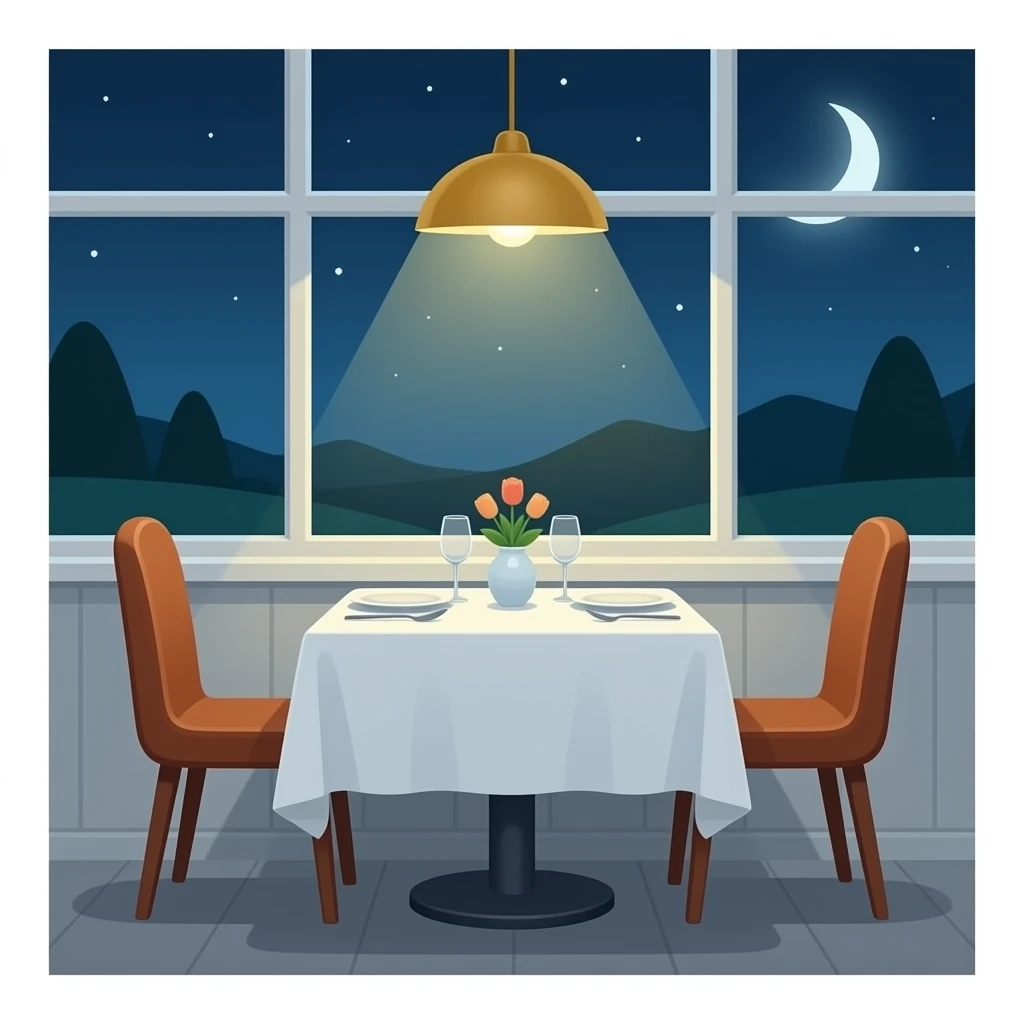 restaurant dining table emoji