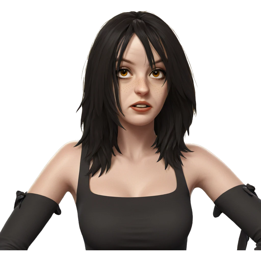 realistic portrait of girl emoji