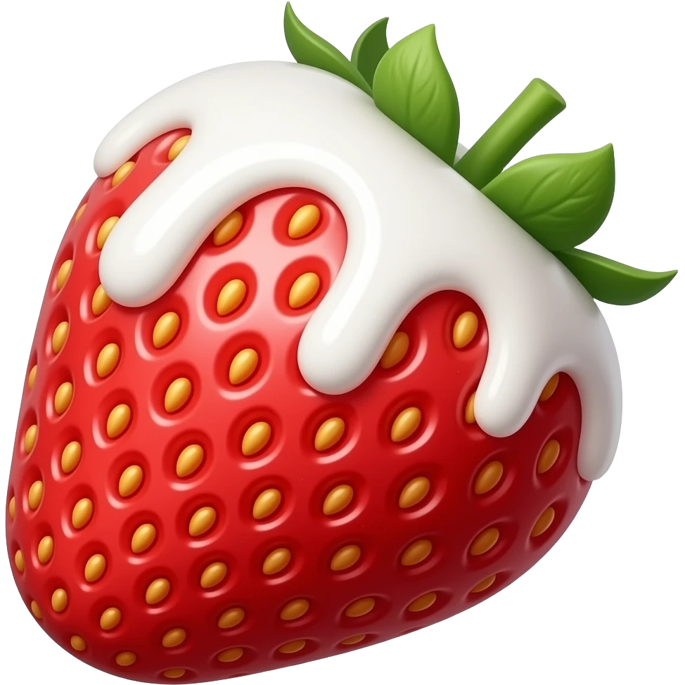 Fresas con crema emoji