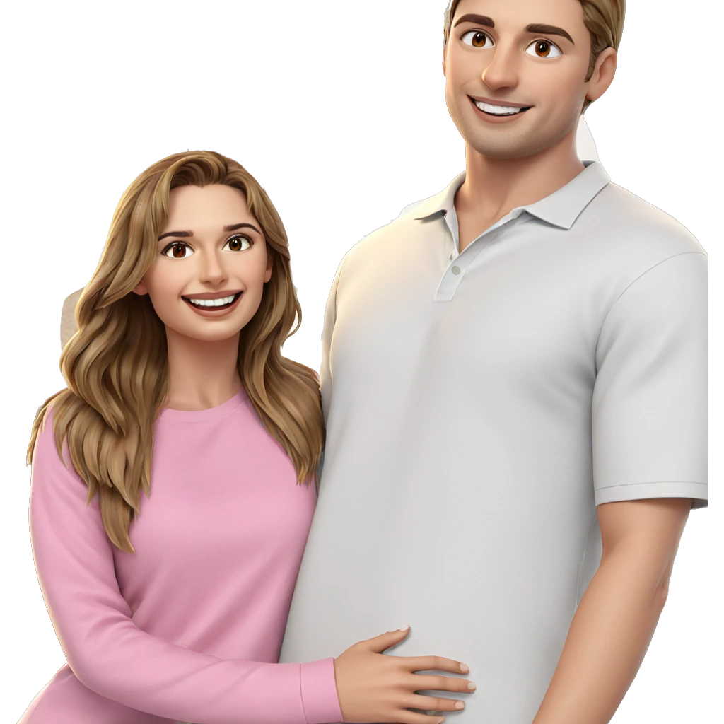 smiling girl and boy duo emoji