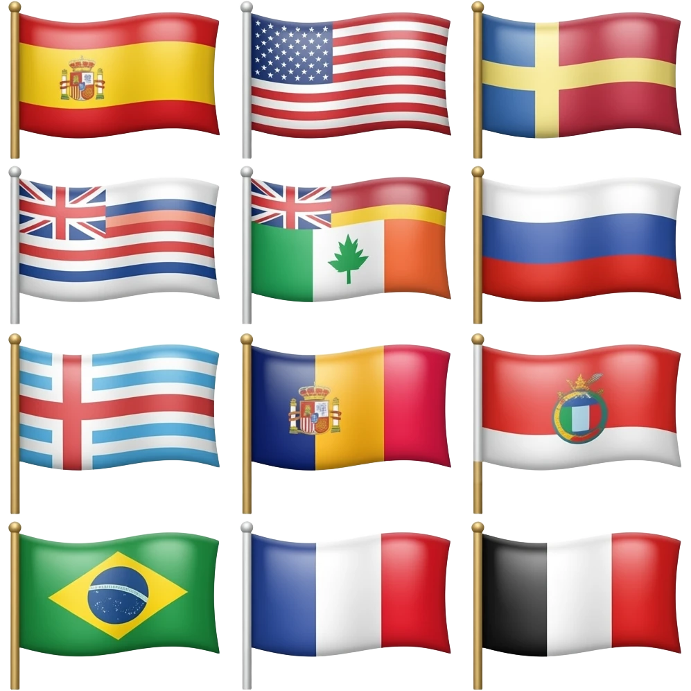 All historical countries flag emoji
