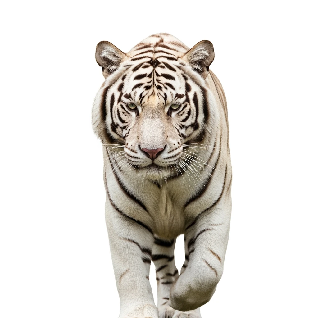 Tiger white background emoji