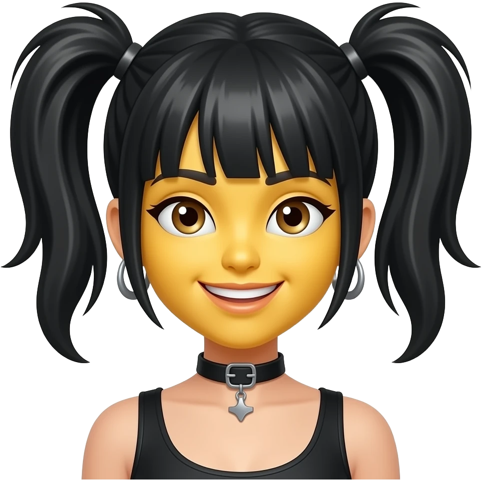 Girl baddie yellow emoji emoji