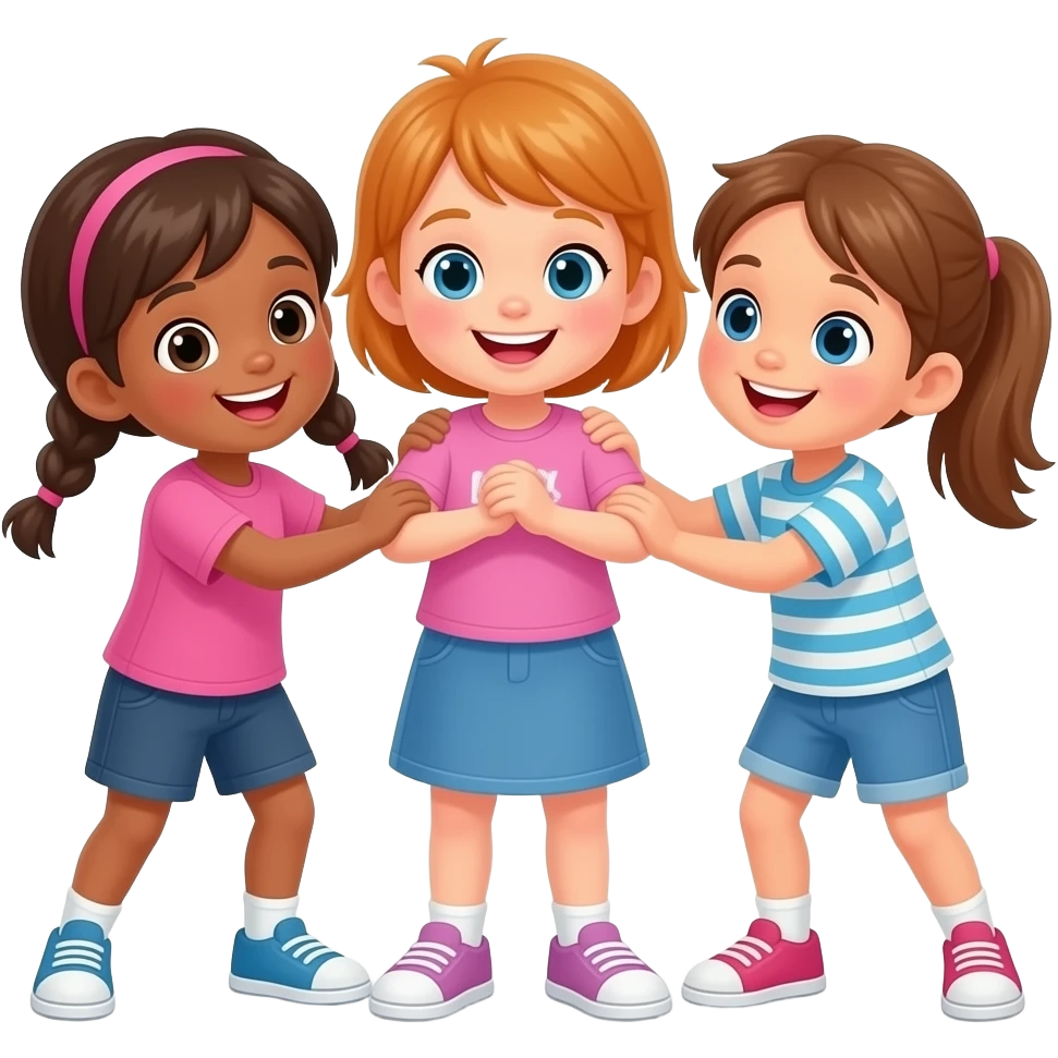 rough-playing kids emoji