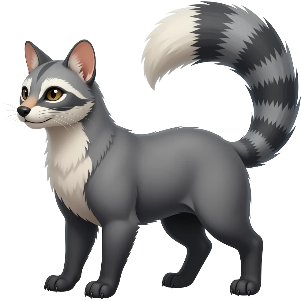 Mankeulv-Civet-Genet-Marsupial-Ermine-hybrid emoji