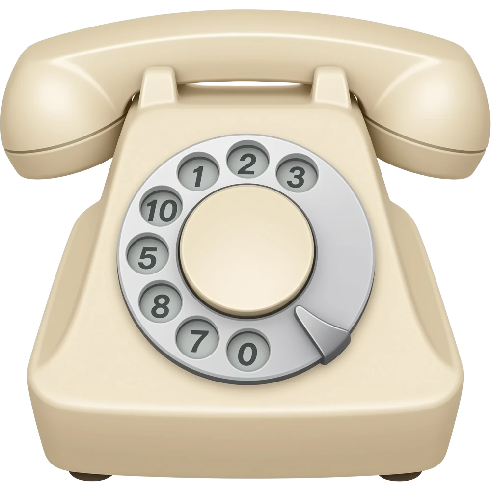 Old beige phone emoji