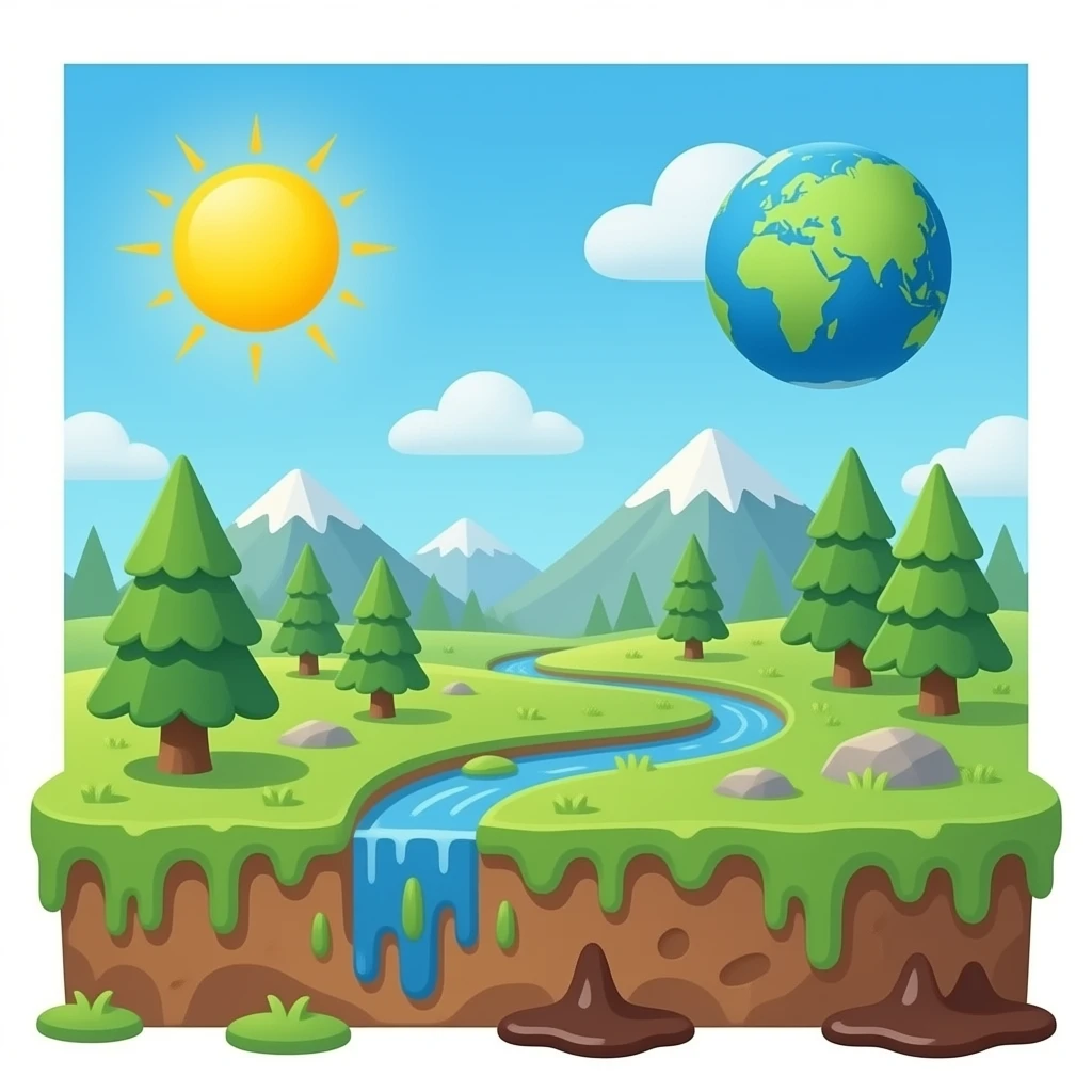 mundo medio contaminado i medio vonito emoji