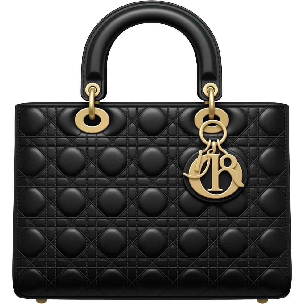 black tote dior bag emoji