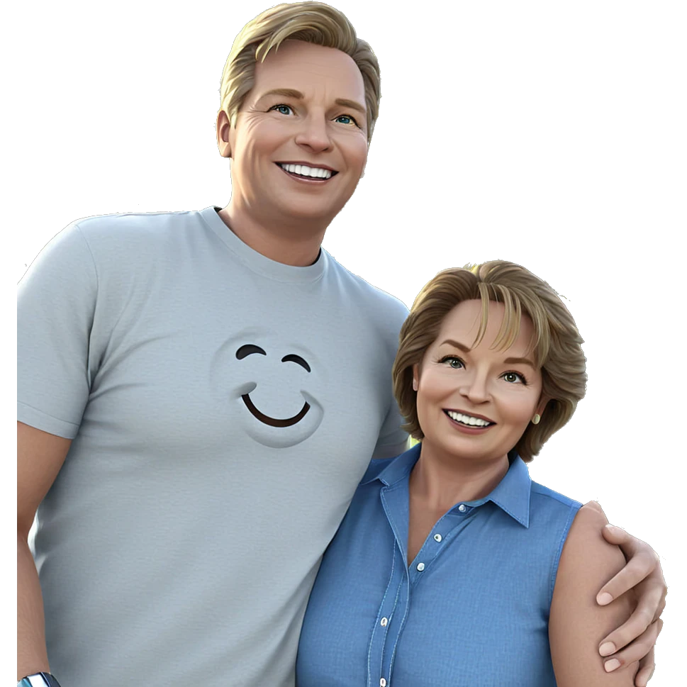 smiling boys in sunny sky emoji