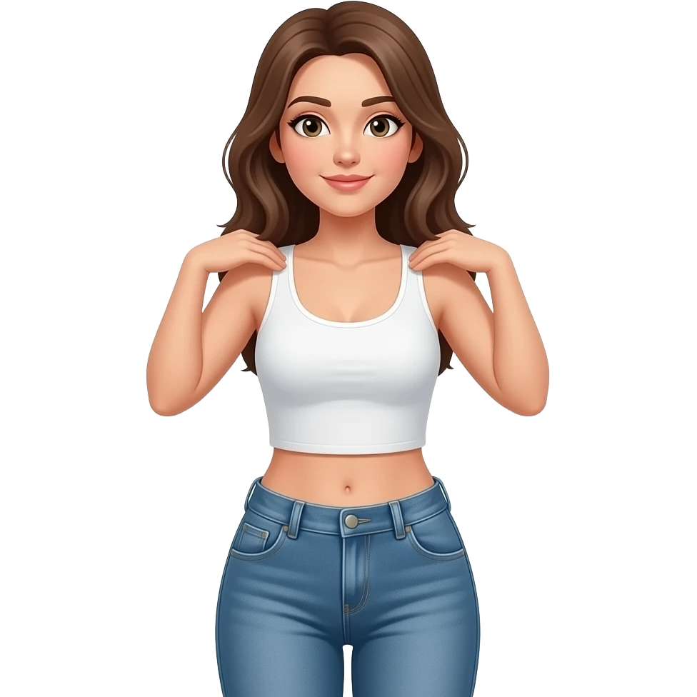 🤷‍♀️no shart pant full body emoji