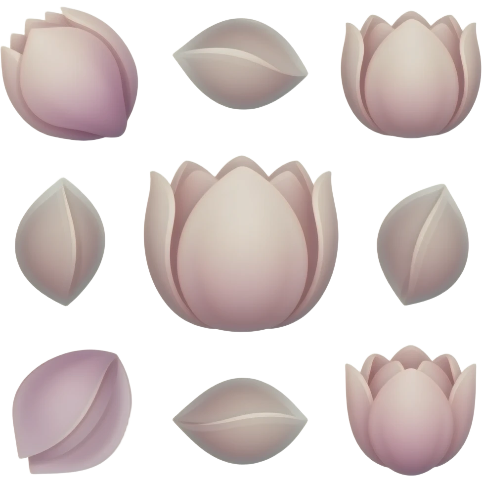 Mehr Blütenblätter in der gleichen Form und Farbe emoji