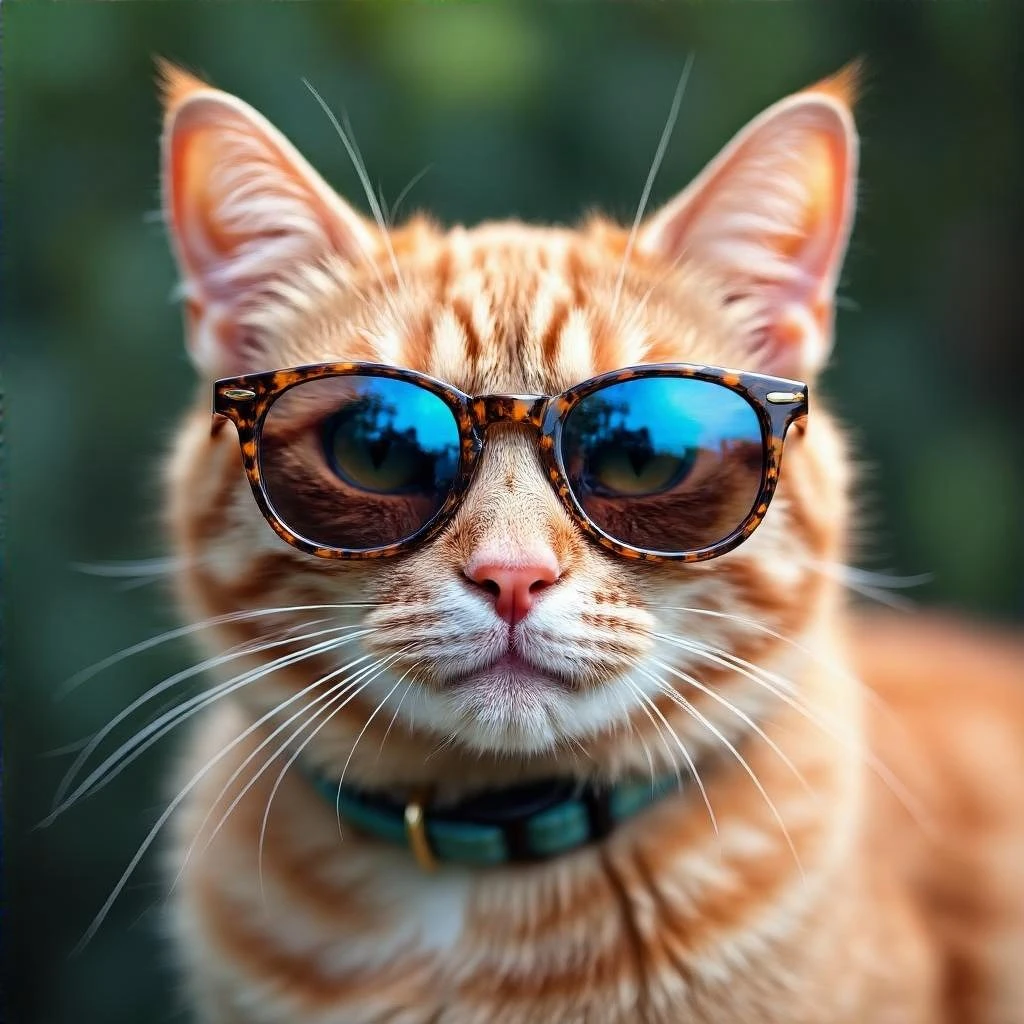 Cat wearing sunglasses emoji