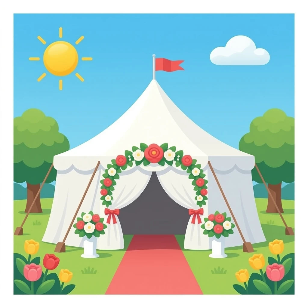 marriage tent emoji