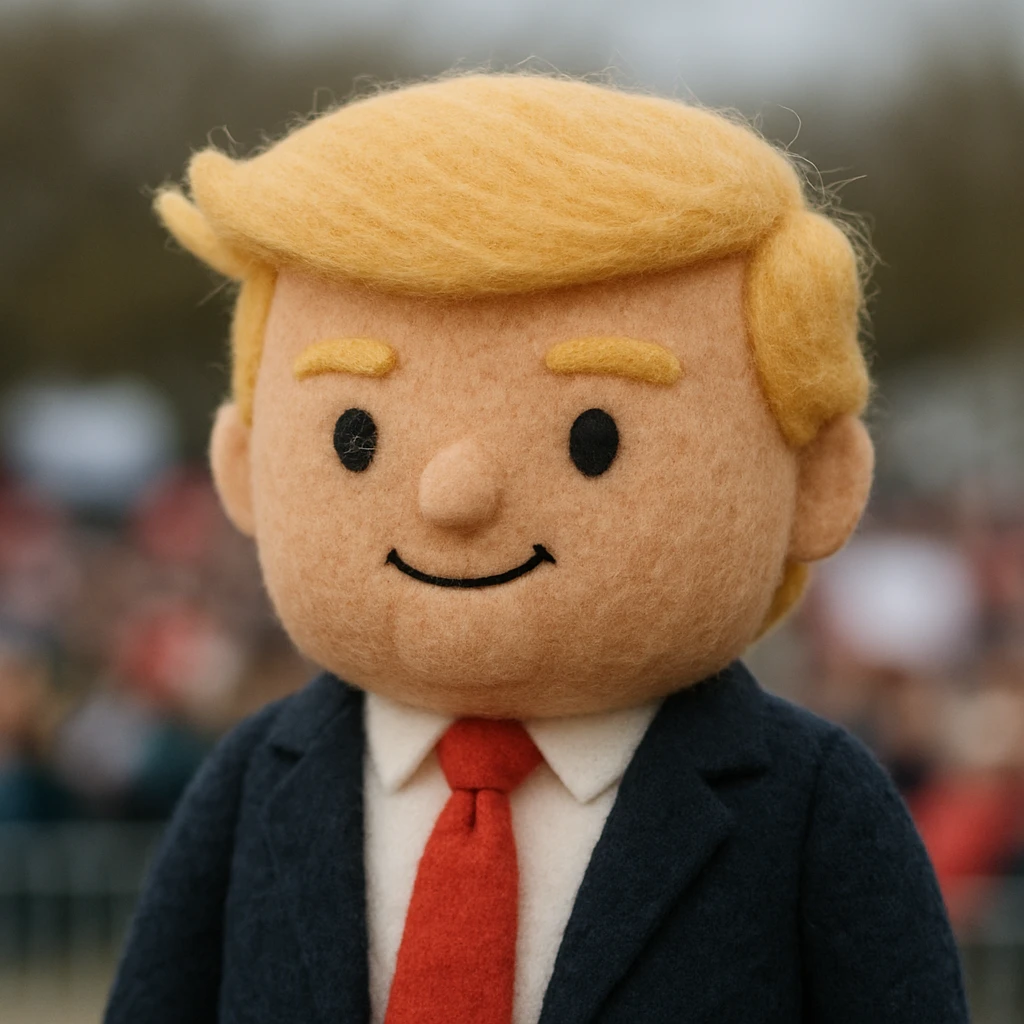 Donald Trump speaking at a rally emoji