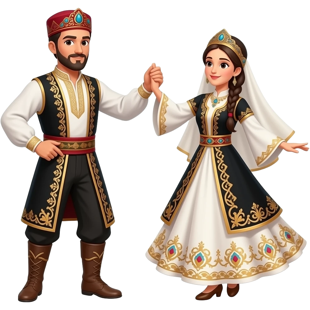 "a dance of Turkish origin" Man women emoji