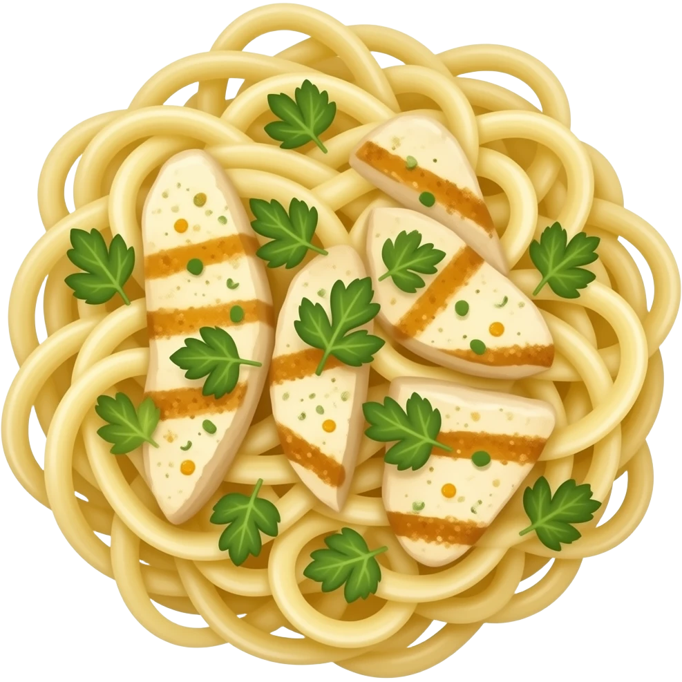 fettucinni alfredo chicken emoji