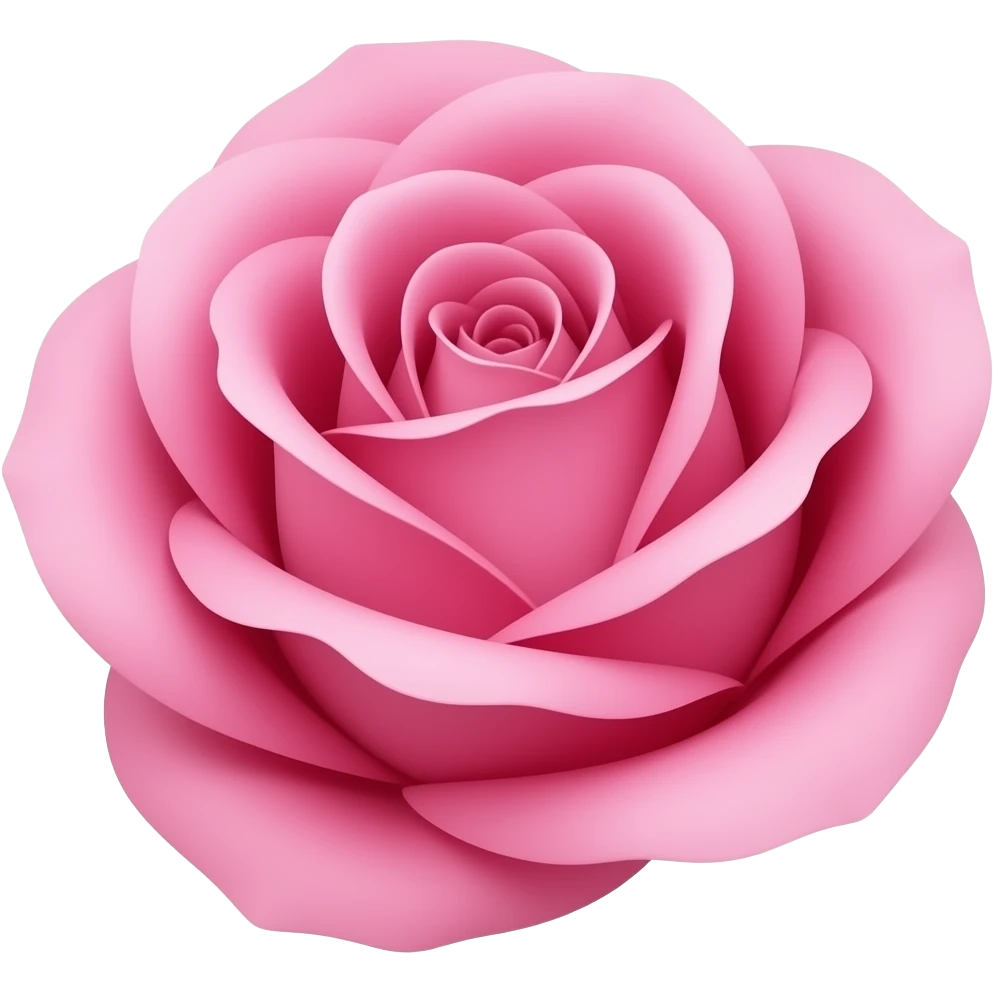 Pink rose emoji
