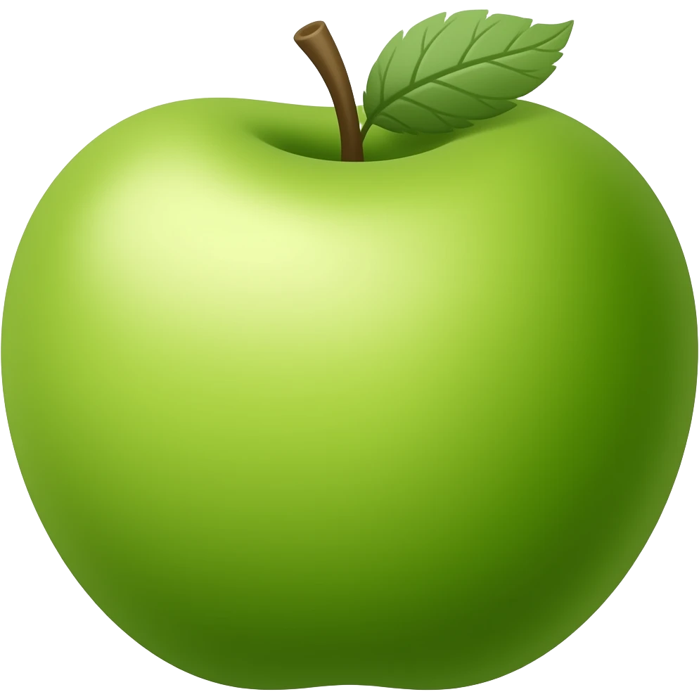 green aple emoji