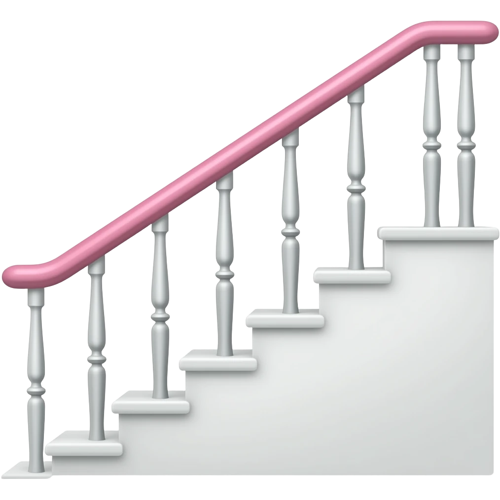 Stairs equipment pink emoji