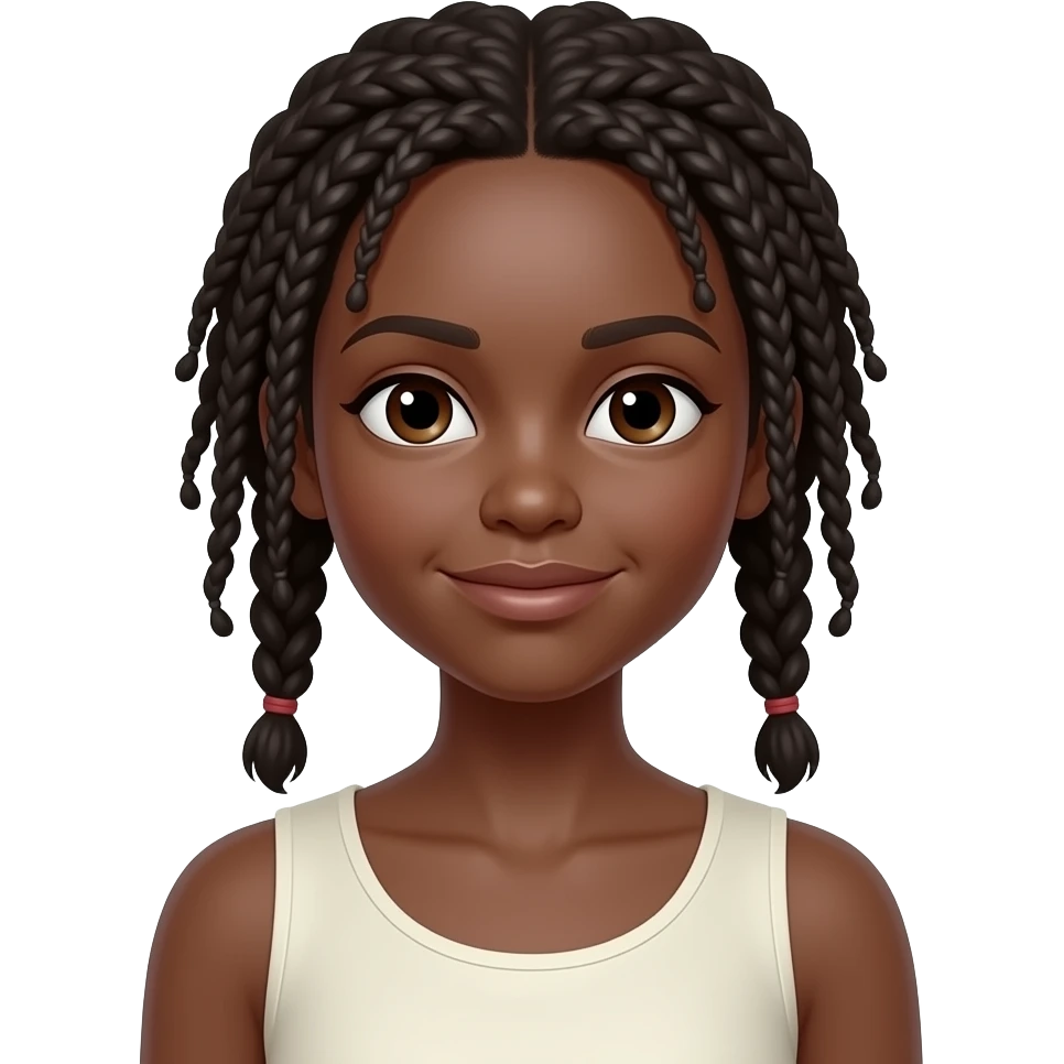 White man with skinny black ugandan girl emoji