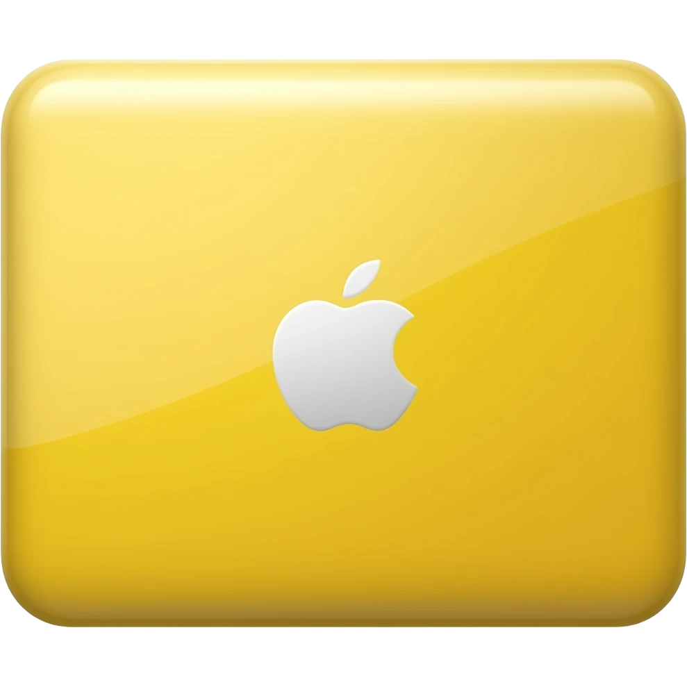 cute yellow macbook emoji