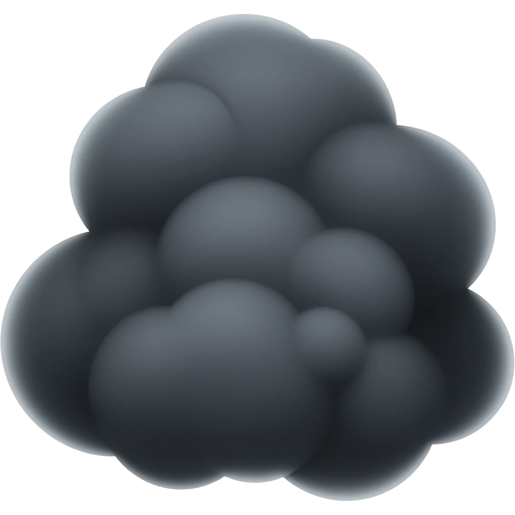 Fumaça escura  mas escura emoji