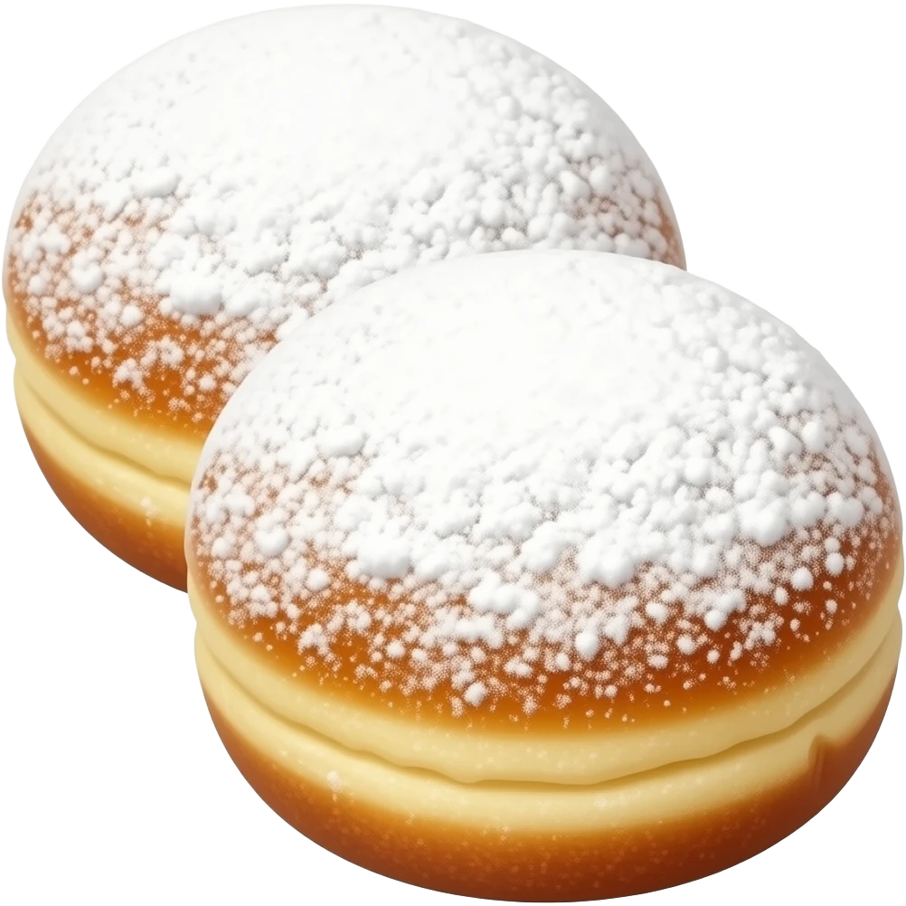 3 petit Beignet rond sucre glace emoji