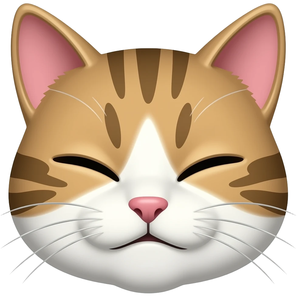 A cat looking disgusted emoji