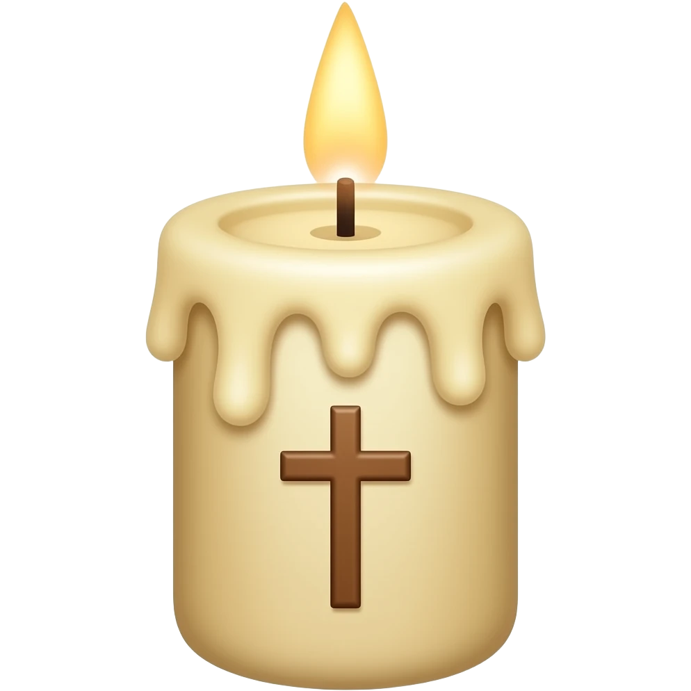 Candle with Cross emoji