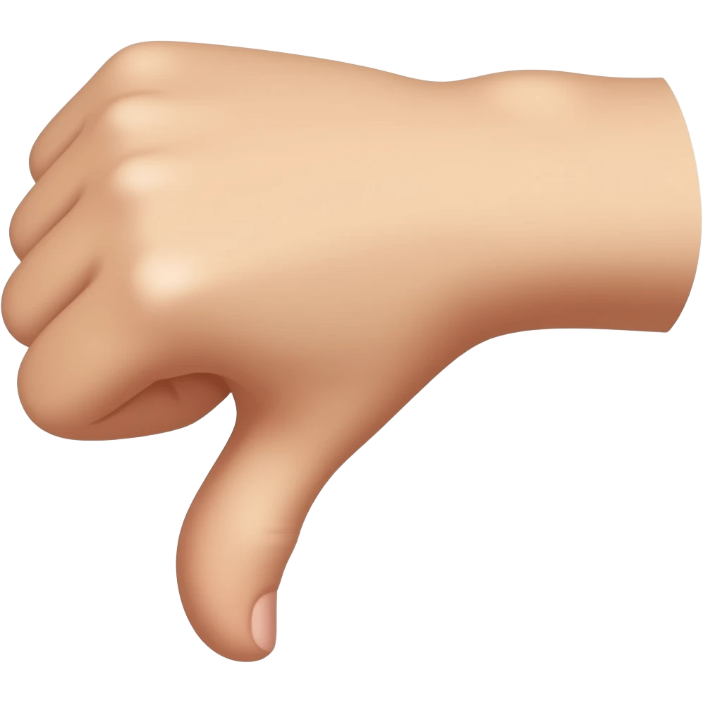 Thumb down emoji