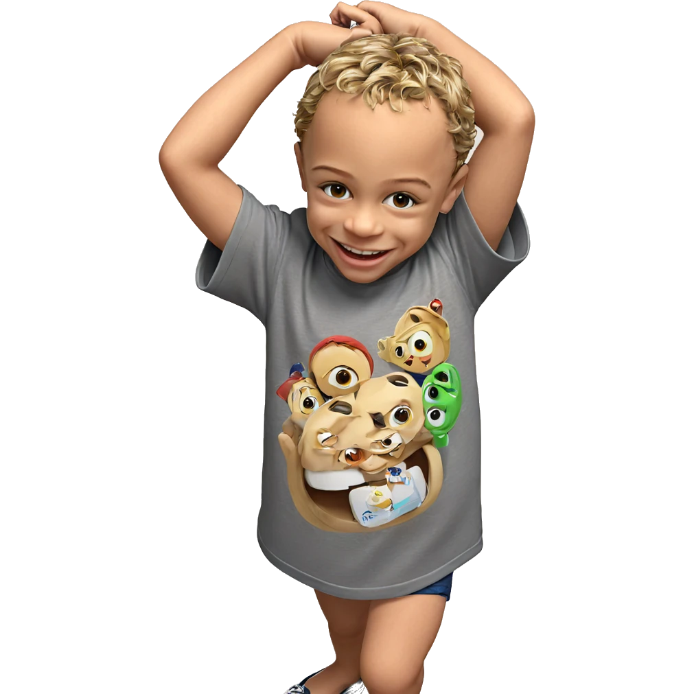 smiling boy in t-shirt emoji