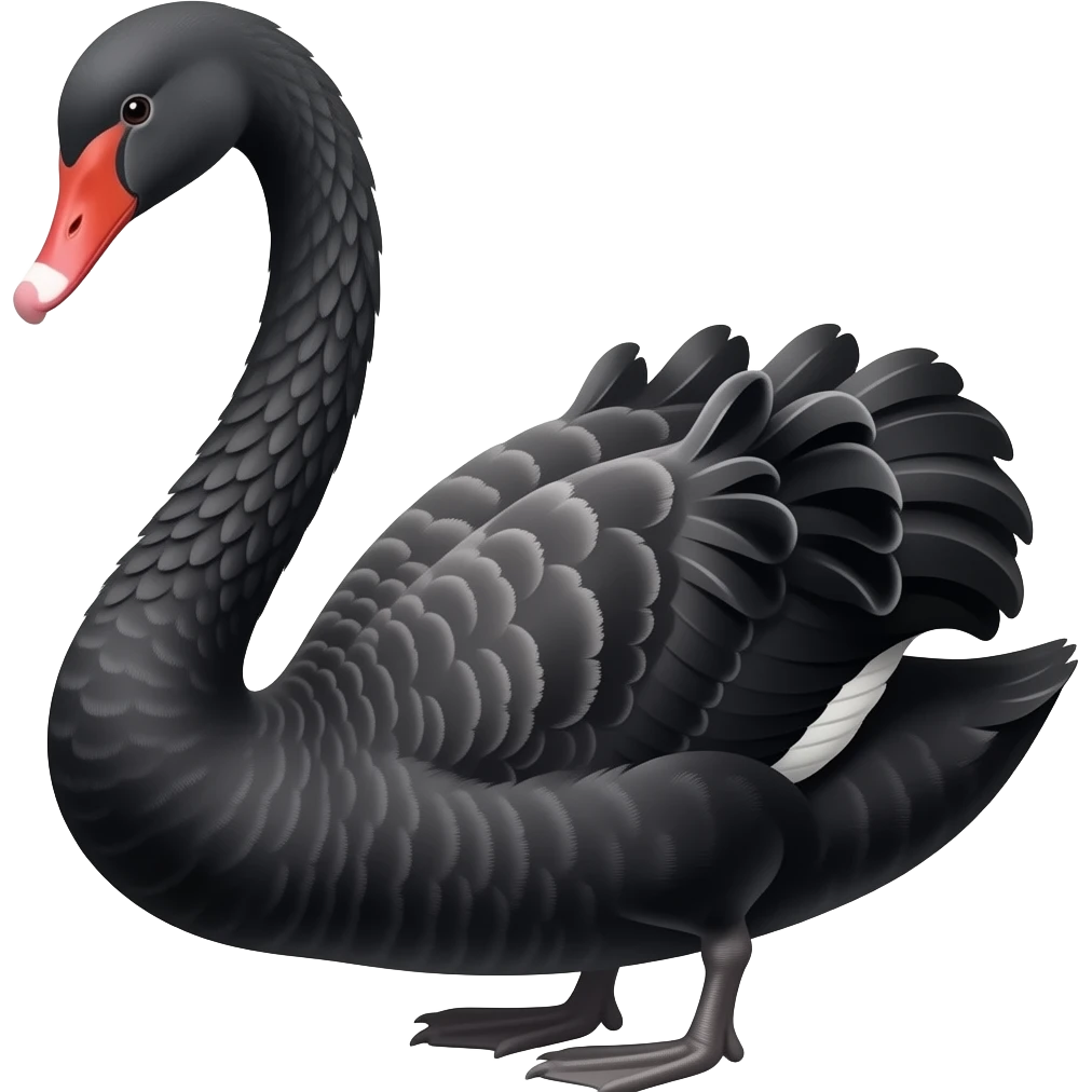 Black swan emoji