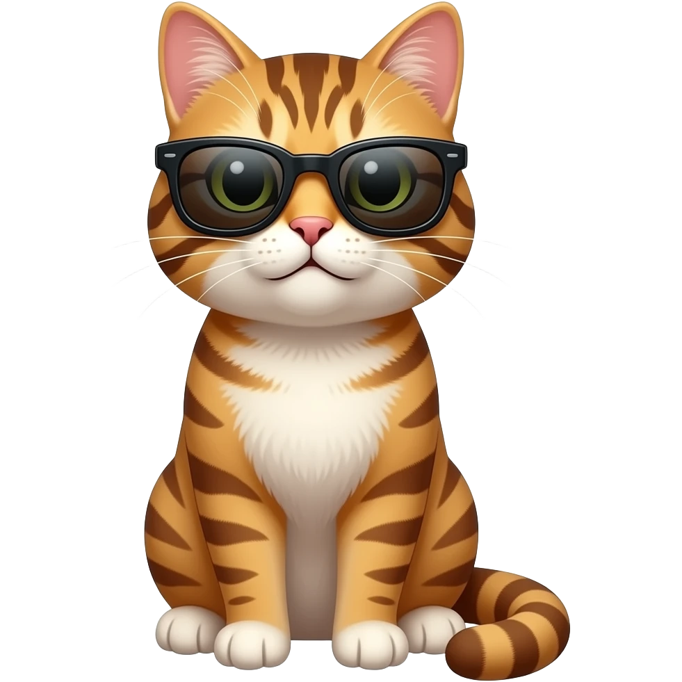 Cat wearing sunglasses emoji
