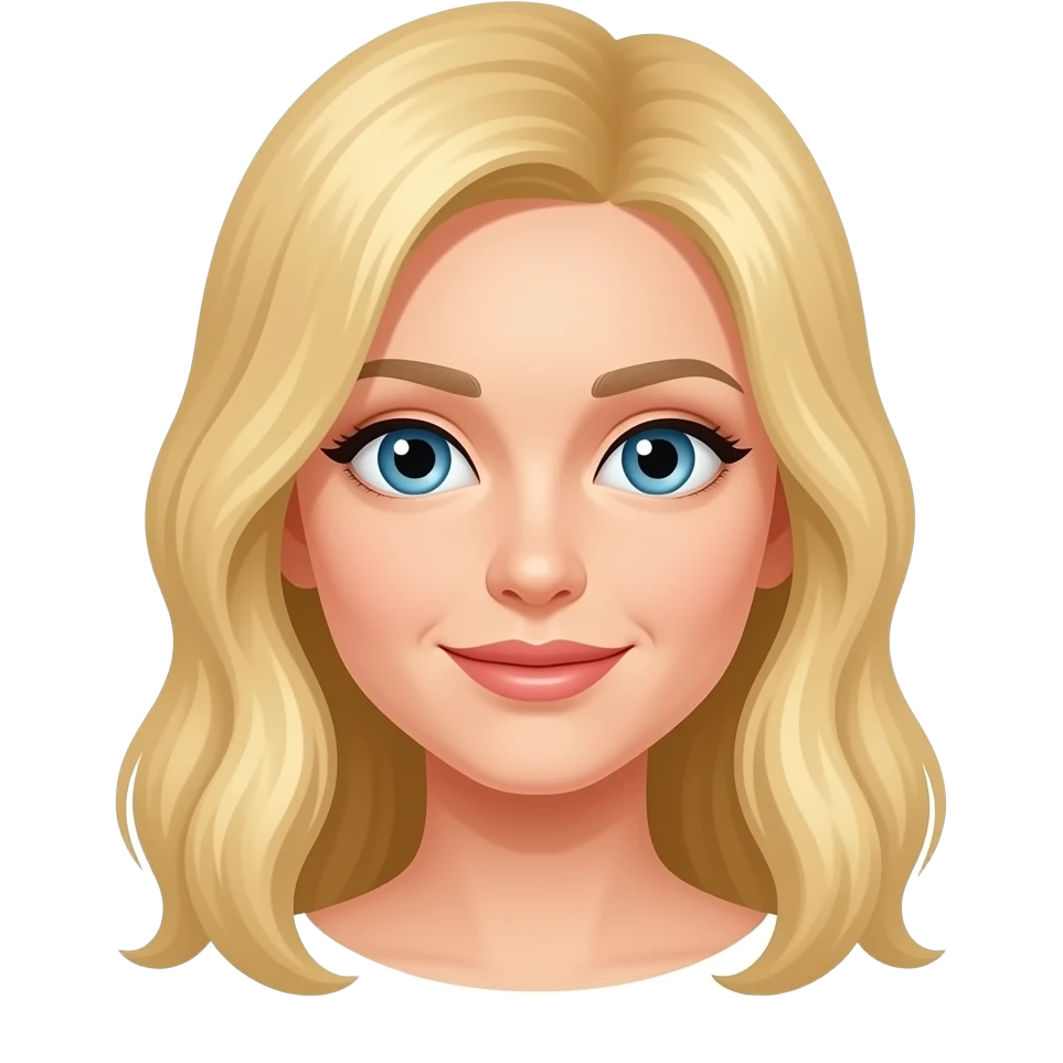 Blonde Hair Woman with Foot emoji