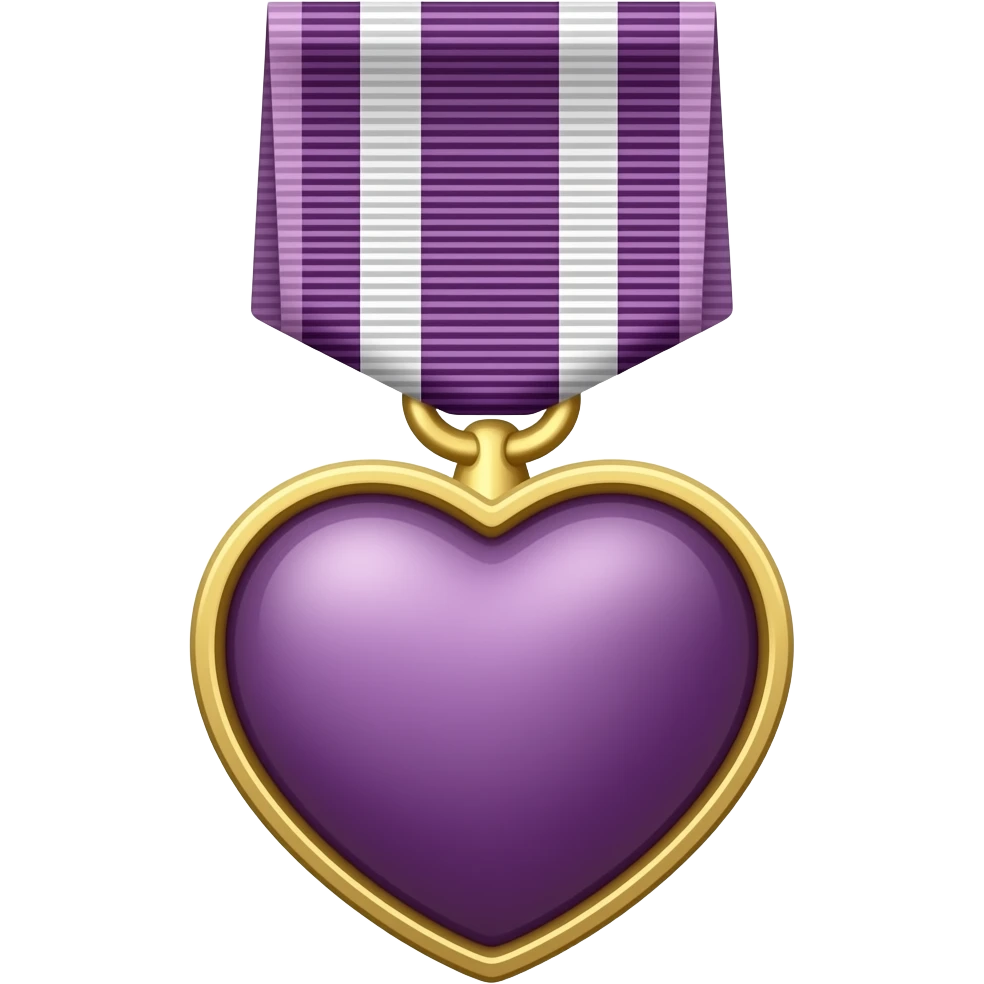 purple heart emoji