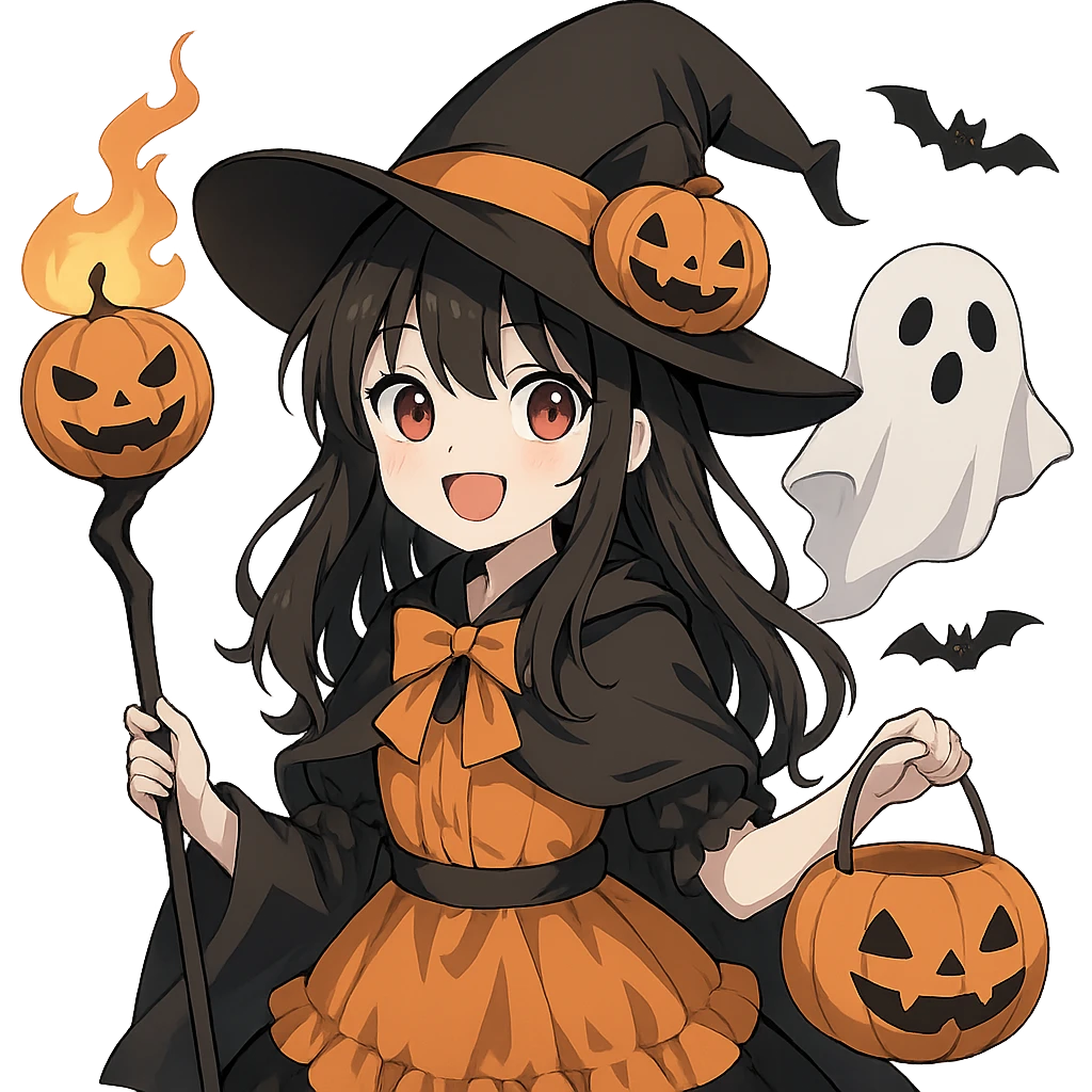Halloween anime, remove background   emoji