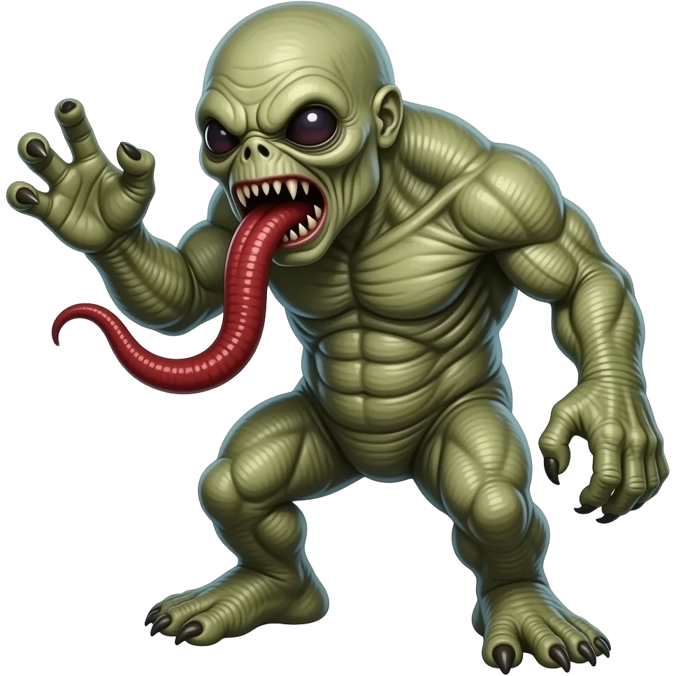 The Demogorgon from the stranger things emoji